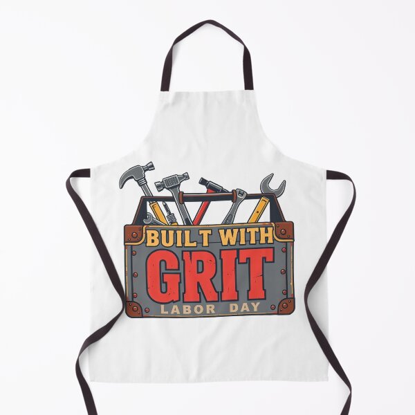 Item preview, Built with Grit – Vintage Toolbox Labor Day Design for Workers designed and sold by ARTReMi.