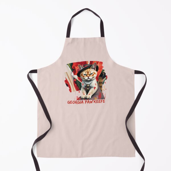 Item preview, Georgia Paw’keefe | Floral Feline Meme with Artistic Elegance designed and sold by Ryldra-Art.