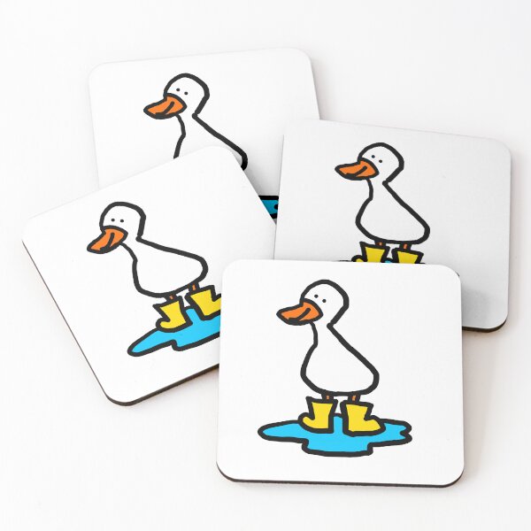 Item preview, duck with rainboots designed and sold by AbbieTheSnail.