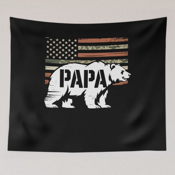 Item preview, Retro Papa Bear Face Sunglasses Papa Bear Lover Father's Day designed and sold by smartrocket.