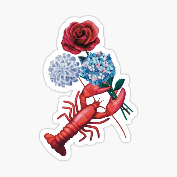 Item preview, Lobster with Flowers designed and sold by Laentya.