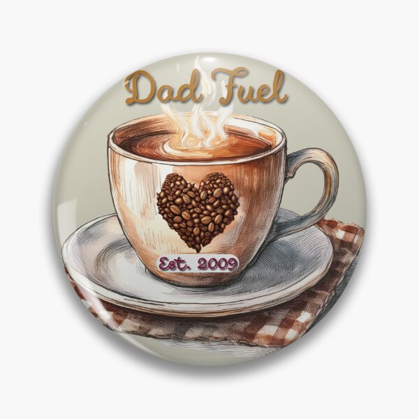 Item preview, Dad Fuel – Vintage Coffee Father’s Day Tee designed and sold by JumWow.
