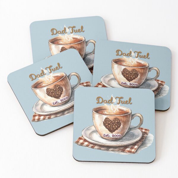 Item preview, Dad Fuel – Vintage Coffee Father’s Day Tee designed and sold by JumWow.