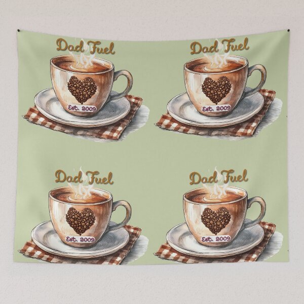 Item preview, Dad Fuel – Vintage Coffee Father’s Day Tee designed and sold by JumWow.