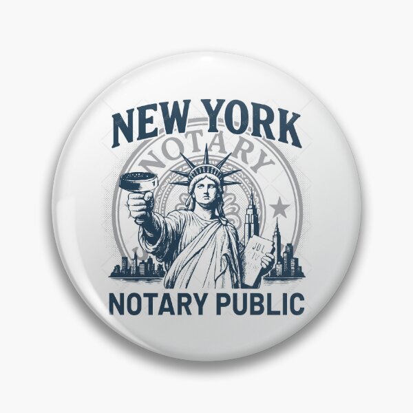 Item preview, New York Notary Public - Liberty Seal Emblem designed and sold by NotaryLife.