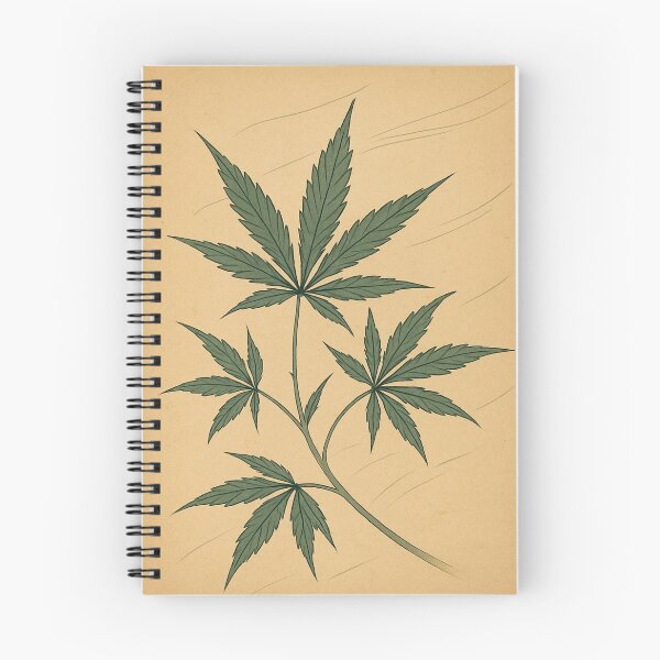 Item preview, Cannabis Leaves in Quiet Wind – Japanese Woodblock Botanical designed and sold by Planthem.
