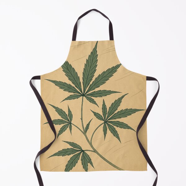Item preview, Cannabis Leaves in Quiet Wind – Japanese Woodblock Botanical designed and sold by Planthem.