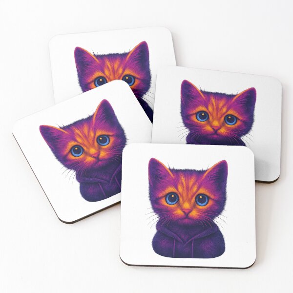 Item preview, Cyberpunk Kitten Neon Eyes & Emotional Glow designed and sold by LunaMarkos.