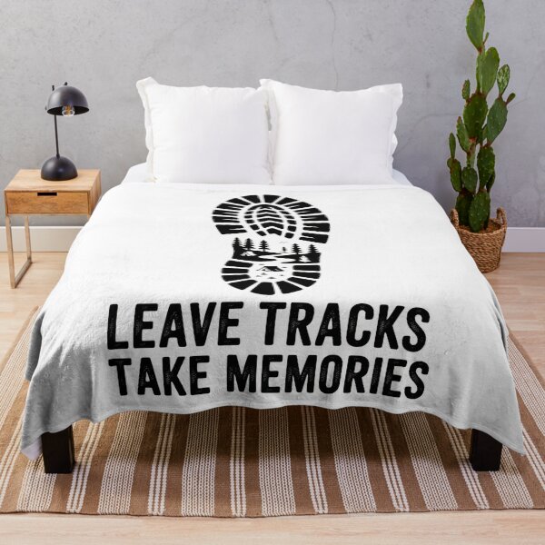 Item preview, Saying for travelers and outdoor fans Leave Tracks Take Memories – Adventure Outdoor Camping Design designed and sold by pod24.