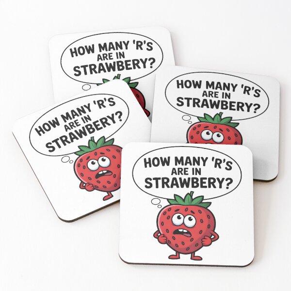 Item preview, How many 'r's are in strawbery? designed and sold by Stuart Wallace's Extremely Specific & Nice Things.