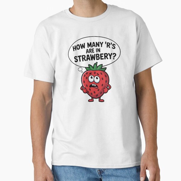 Item preview, How many 'r's are in strawbery? designed and sold by ThatsCoolArt.