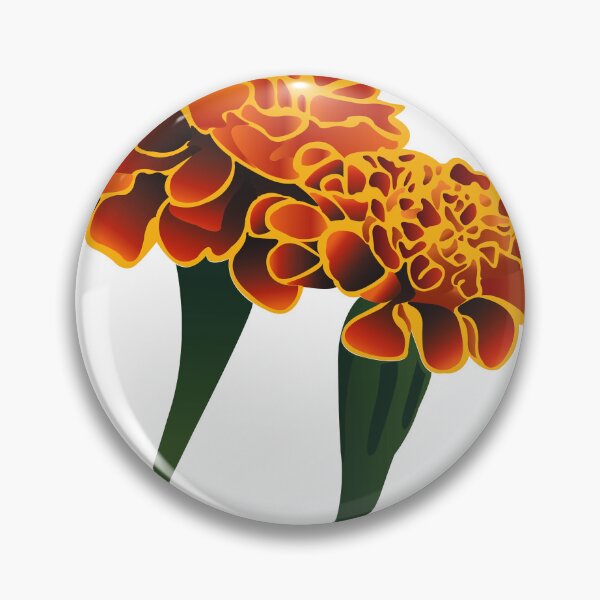 Item preview, Orange, Yellow & Marigold Aesthetic Pattern | botaical Floral Art designed and sold by PnrArtDesign.
