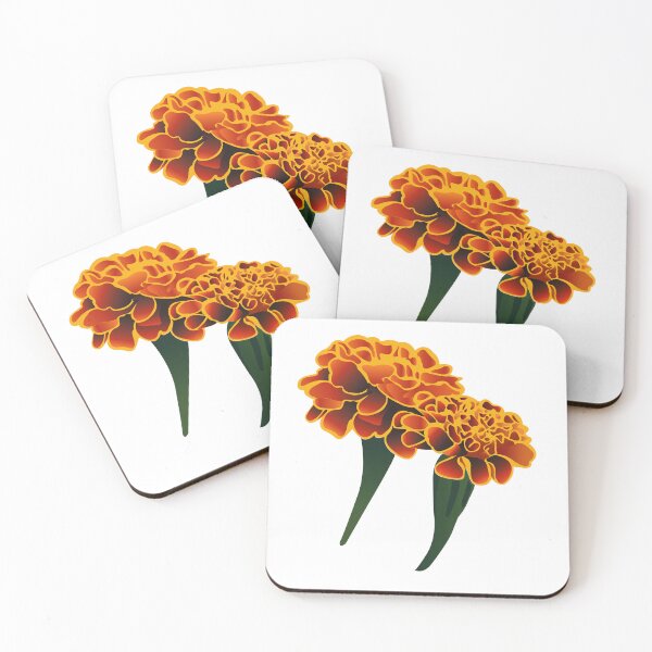 Item preview, Orange, Yellow & Marigold Aesthetic Pattern | botaical Floral Art designed and sold by PnrArtDesign.