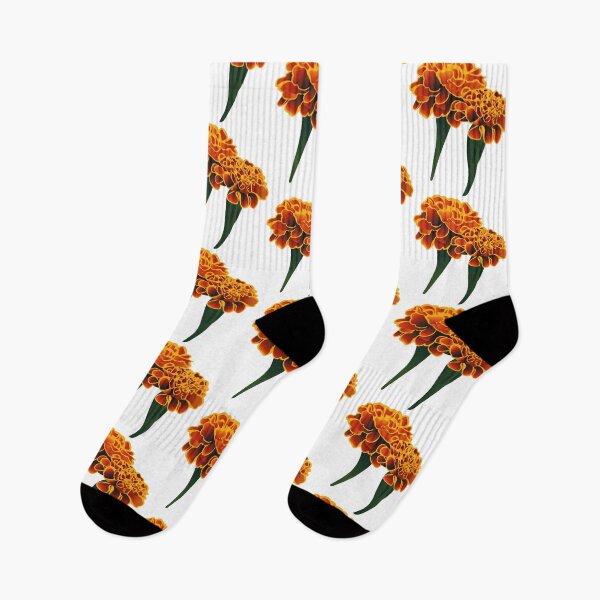 Item preview, Orange, Yellow & Marigold Aesthetic Pattern | botaical Floral Art designed and sold by PnrArtDesign.