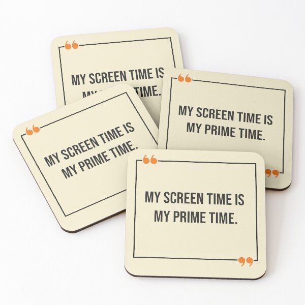 Item preview, My Screen Time Is My Prime Time - Funny & Relatable Quote Poster designed and sold by Stadify.
