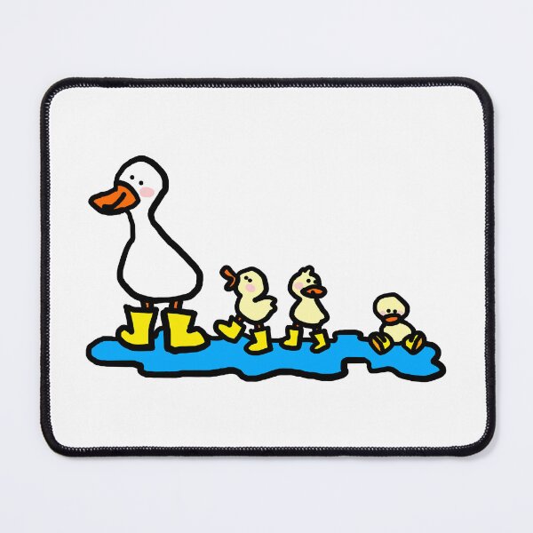 Item preview, duck family with rainboots designed and sold by AbbieTheSnail.