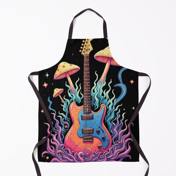 Artikelvorschau, Psychedelic Rock E-Gitarre mit Pilzen entworfen und verkauft von EddieBalevo.
