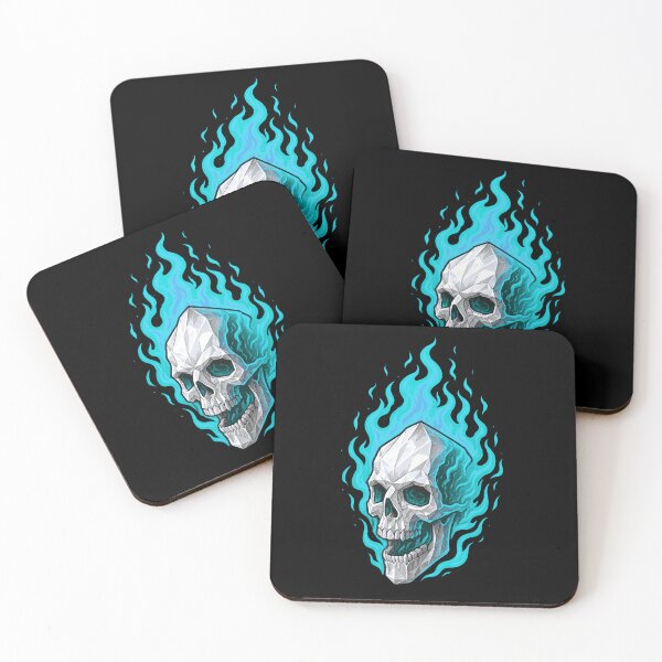 Item preview, Skull in Blue Flames  designed and sold by FarieArt.