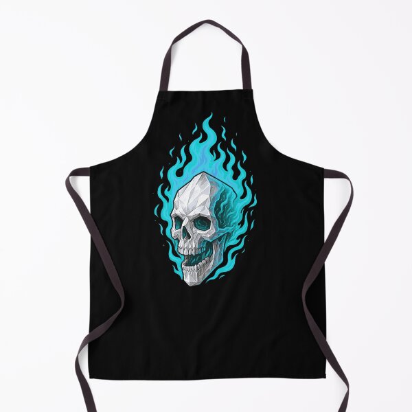 Item preview, Skull in Blue Flames  designed and sold by FarieArt.
