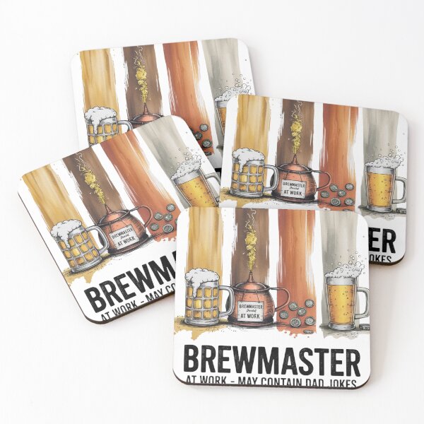 Item preview, Brewmaster at Work – Funny Homebrewing Dad Joke  designed and sold by CuteDesignables.