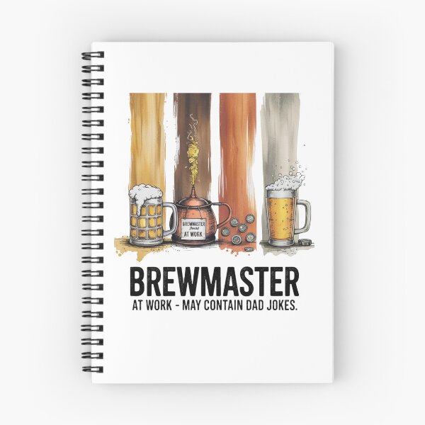 Item preview, Brewmaster at Work – Funny Homebrewing Dad Joke  designed and sold by CuteDesignables.