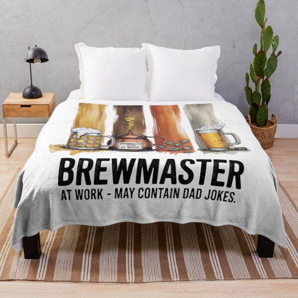 Item preview, Brewmaster at Work – Funny Homebrewing Dad Joke  designed and sold by CuteDesignables.