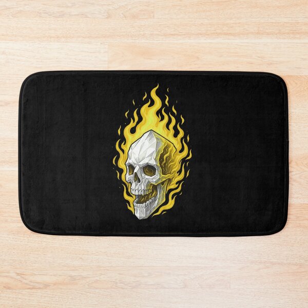 Item preview, Skull in Yellow Flames  designed and sold by FarieArt.