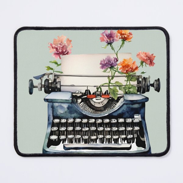 Item preview, Flowers growing from typewriter, I love books and flowers, Books Lover, Vintage books, Plants lover, Flower Lovers, designed and sold by KolorellaS.