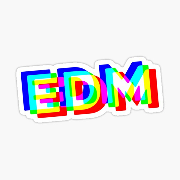Item preview, Tricolor EDM lettering designed and sold by DaveDanchuk.