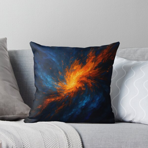 Item preview, Cosmic Vortex Clash - Abstract Fire & Ice Nebula Art designed and sold by VA Design.
