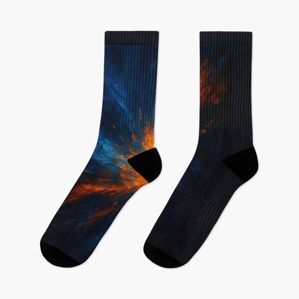 Item preview, Cosmic Vortex Clash - Abstract Fire & Ice Nebula Art designed and sold by VA Design.