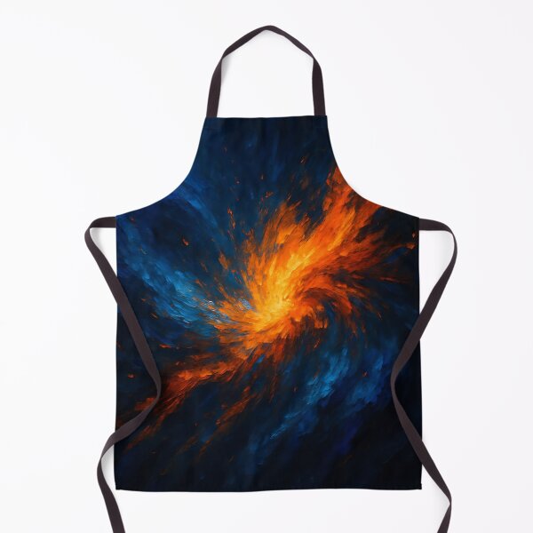 Item preview, Cosmic Vortex Clash - Abstract Fire & Ice Nebula Art designed and sold by VA Design.