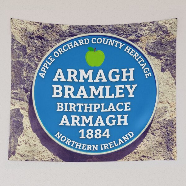 Item preview, Blue Plaque - Birthplace of the Armagh Bramely Apple. designed and sold by MPC-Mince-Pies.