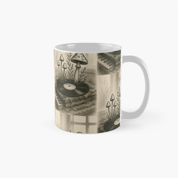 Item preview, Mushroom Record Garden – Vintage Vinyl Nature Aesthetic | NSE Adventures Art Print, Sticker, T-Shirt & More designed and sold by NSEAdventures.