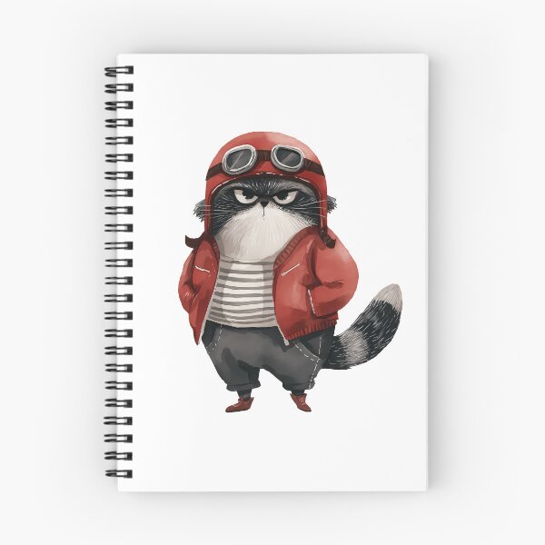 Item preview, Watercolor pallas cat | Biker cat | Otocolobus manul | Motorcycle cat | Grey Cat 14 designed and sold by Yaremchuk.