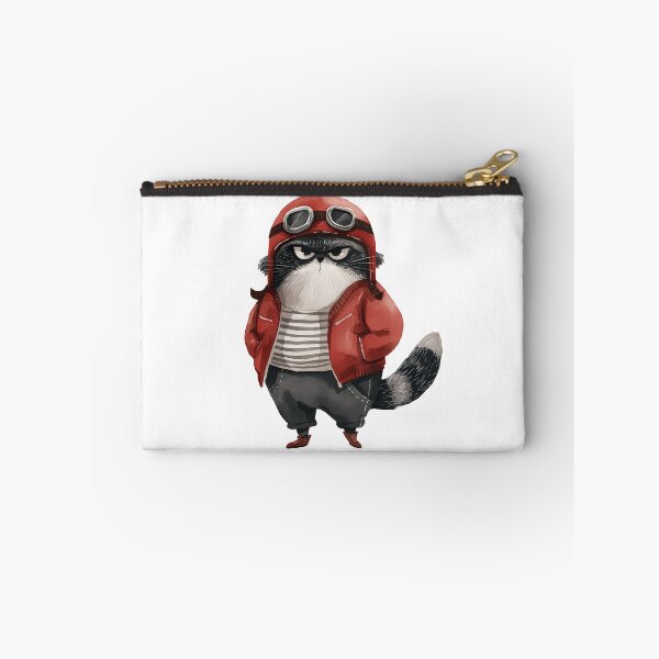 Item preview, Watercolor pallas cat | Biker cat | Otocolobus manul | Motorcycle cat | Grey Cat 14 designed and sold by Yaremchuk.