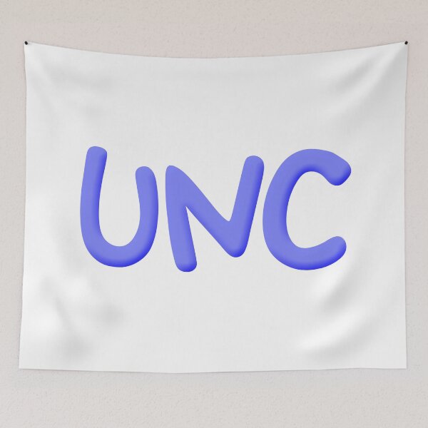 Item preview, UNC in Blue Minimal Funny Typography designed and sold by Memes N Lore .