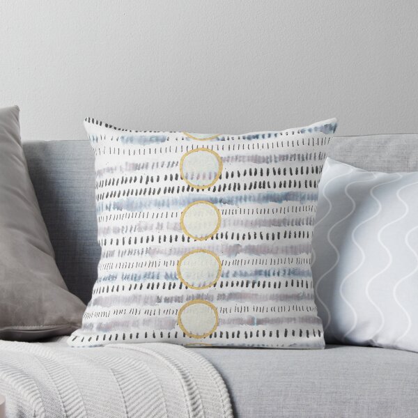 Aligned : Abstract Throw Pillow
