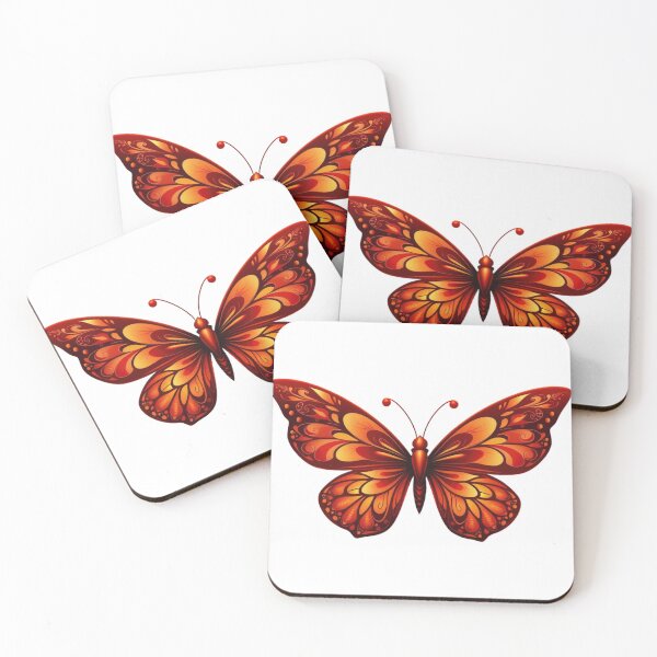 Item preview, Red Butterfly Aesthetic | Elegant Red Butterfly Design designed and sold by PnrArtDesign.