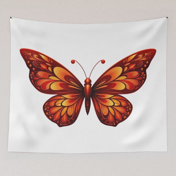 Item preview, Red Butterfly Aesthetic | Elegant Red Butterfly Design designed and sold by PnrArtDesign.