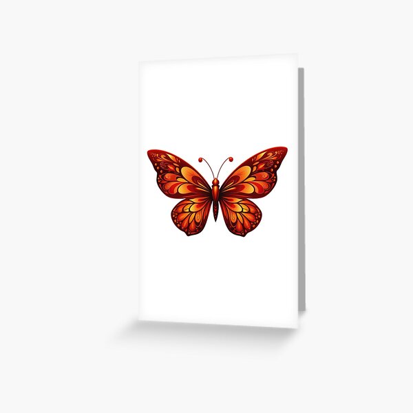 Item preview, Red Butterfly Aesthetic | Elegant Red Butterfly Design designed and sold by PnrArtDesign.