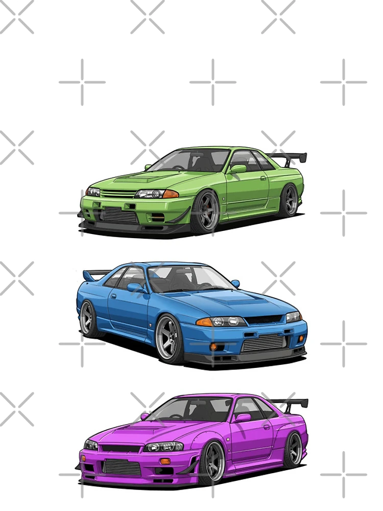 Thumbnail 4 of 4, iPhone Case, Skyline Generations – R32 / R33 / R34 JDM Legends designed and sold by OnlyJDMshop.