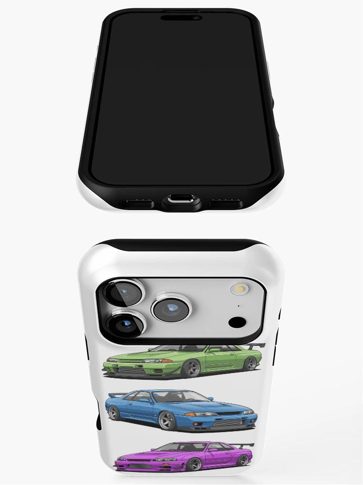 Thumbnail 3 of 4, iPhone Case, Skyline Generations – R32 / R33 / R34 JDM Legends designed and sold by OnlyJDMshop.