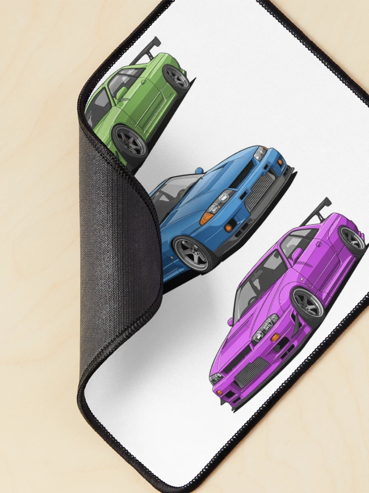 Thumbnail 2 of 5, Mouse Pad, Skyline Generations – R32 / R33 / R34 JDM Legends designed and sold by OnlyJDMshop.
