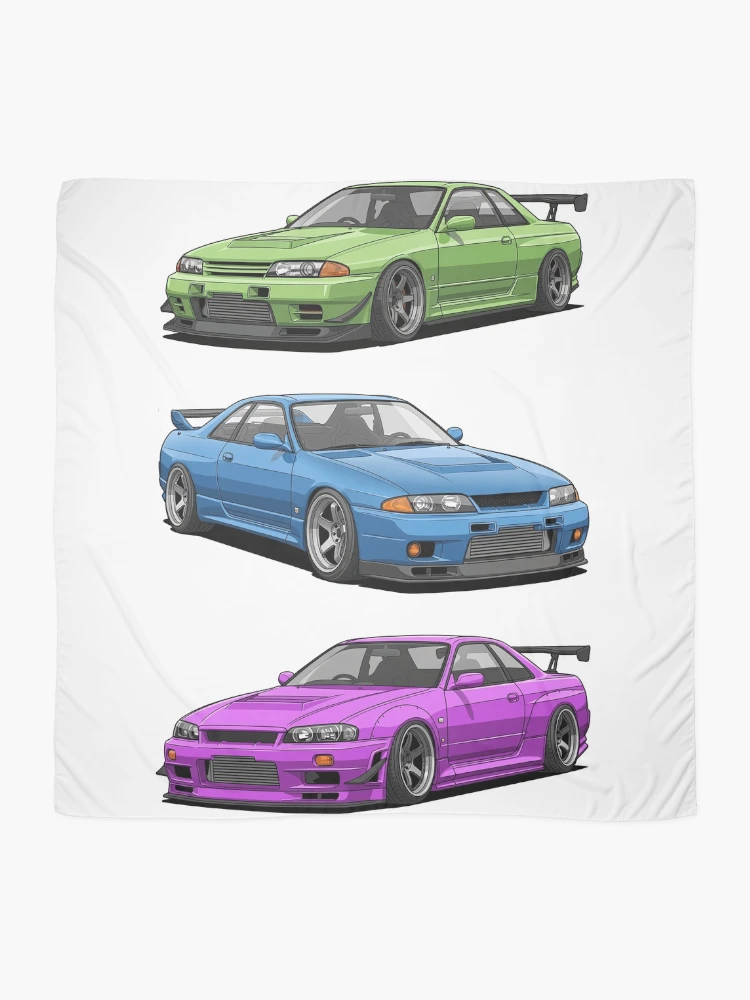Thumbnail 2 of 3, Scarf, Skyline Generations – R32 / R33 / R34 JDM Legends designed and sold by OnlyJDMshop.