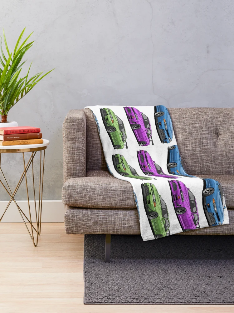 Thumbnail 2 of 6, Throw Blanket, Skyline Generations – R32 / R33 / R34 JDM Legends designed and sold by OnlyJDMshop.