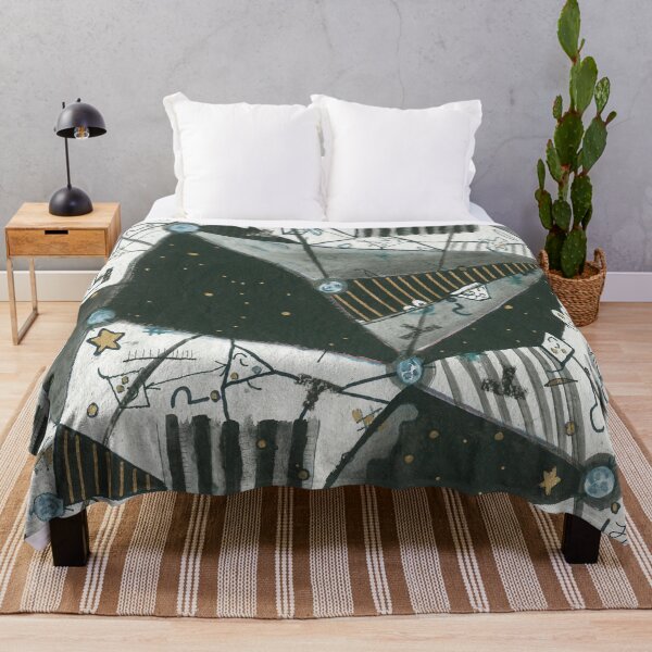 Happy : Abstract Throw Blanket