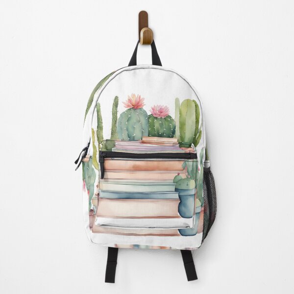 Item preview, Cacti in pots on books, I love books and cacti, vintage books, designed and sold by KolorellaS.