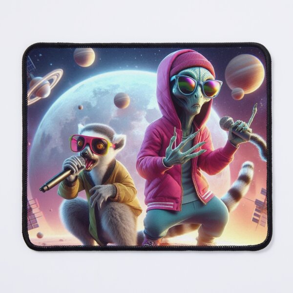 Item preview, lemur and alien designed and sold by Dogandesighn.