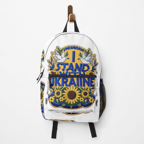 Item preview, I Stand With Ukraine Embroidered Patch Peace Support Design designed and sold by ArtDesignTp.